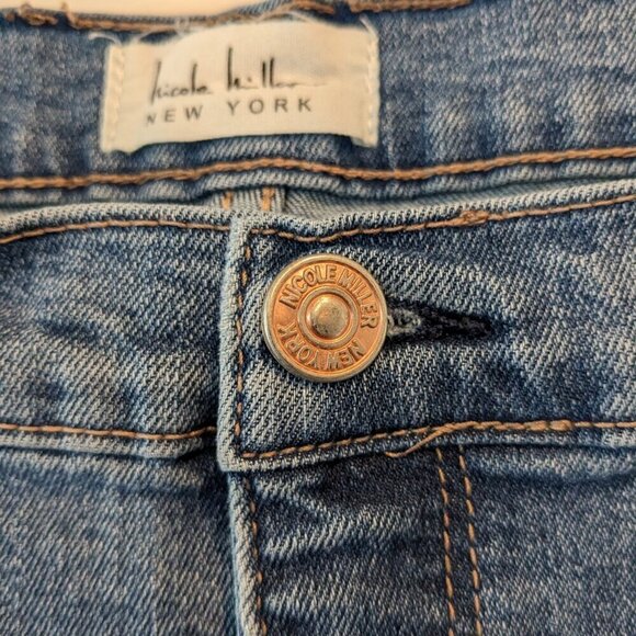 Nicole Miller Jeans Women's 16 New York Soho High-Rise Ankle Slim Distressed - Picture 7 of 16